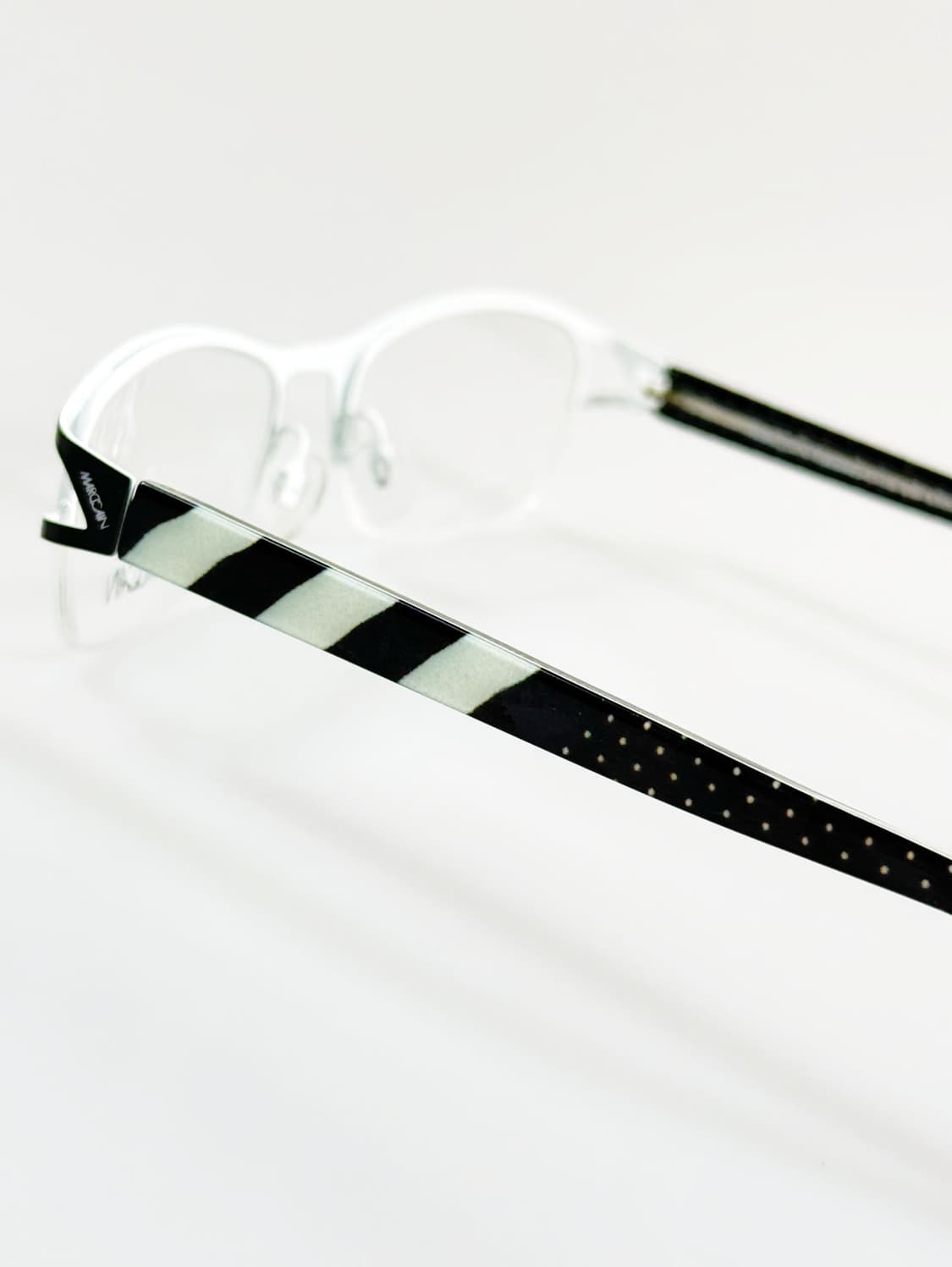 독일제 MARC CAIN 반무테 스퀘어 빈티지 안경 상품이미지4