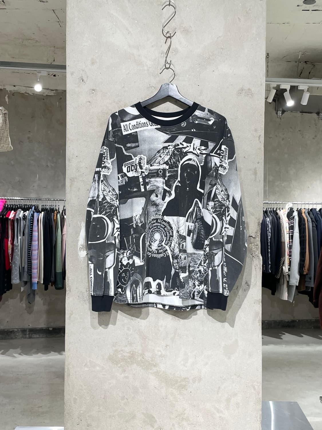 나이키 acg 블랙 글레이셔 크루넥 롱 슬리브 상품이미지1