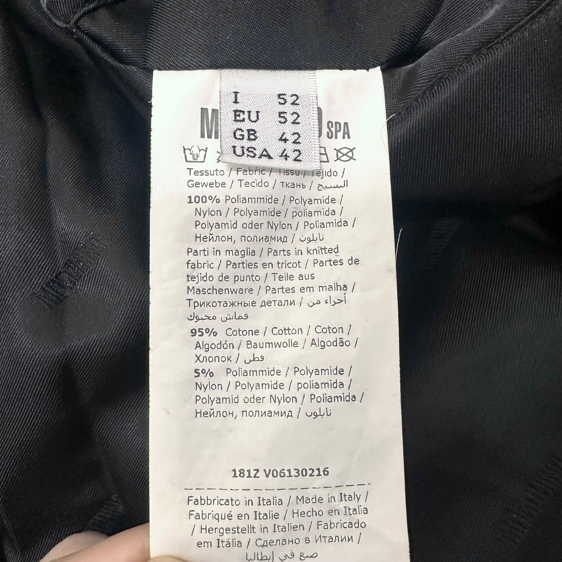 MOSCHINO 모스키노 봄버 항공점퍼 자켓 블랙 상품이미지9