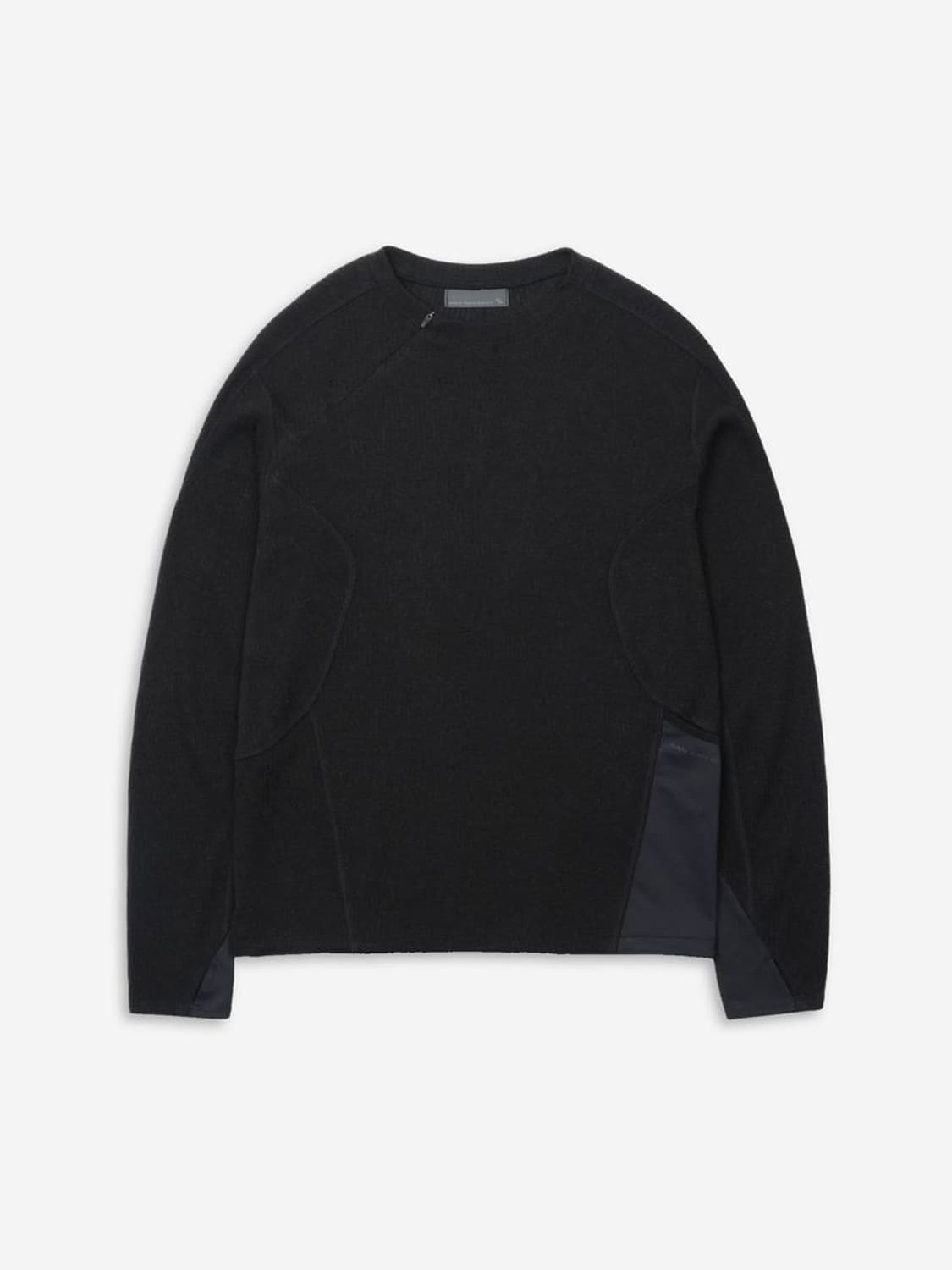 산산기어 리브드 롱 슬리브 블랙 1 상품이미지1