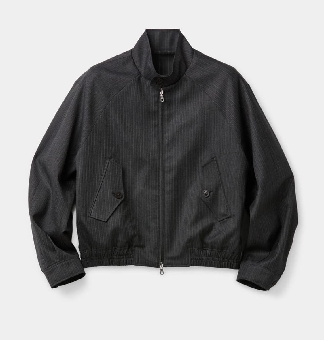 쿠어 스트라이프 울 블렌드 해링턴 자켓 상품이미지1