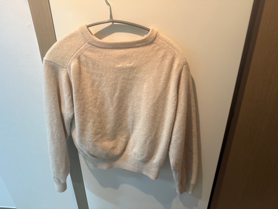 단톤 아이보리 가디건 34사이드 상품이미지2