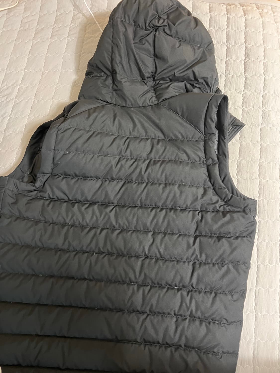 나이키 후드 패딩 조끼. M 블랙 상품이미지3