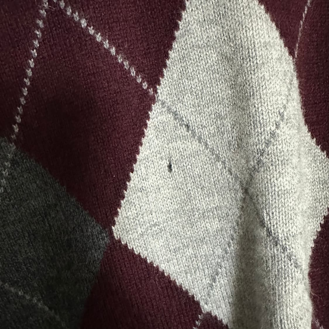 지방시 아가일 체크니트XL 상품이미지5