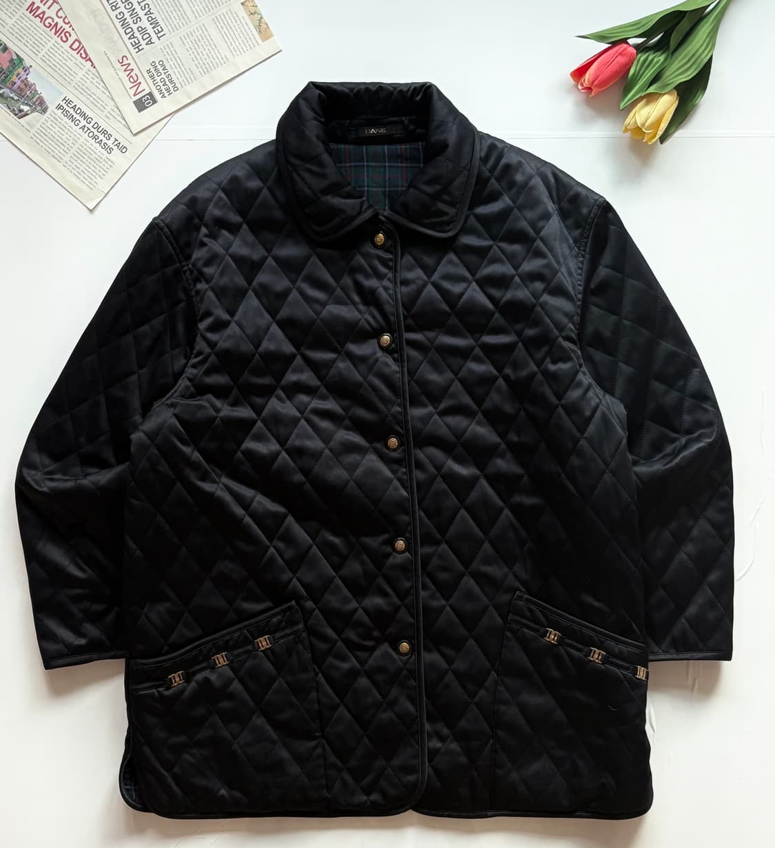 DAKS 닥스 블랙 퀄팅 자켓 상품이미지2