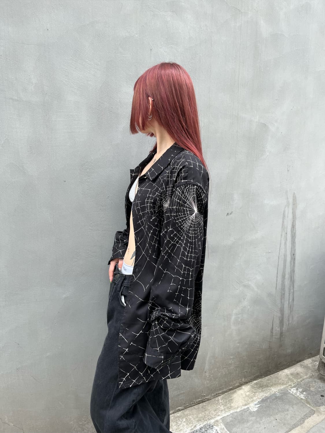 슈프림 거미줄 패턴 셔츠 상품이미지6