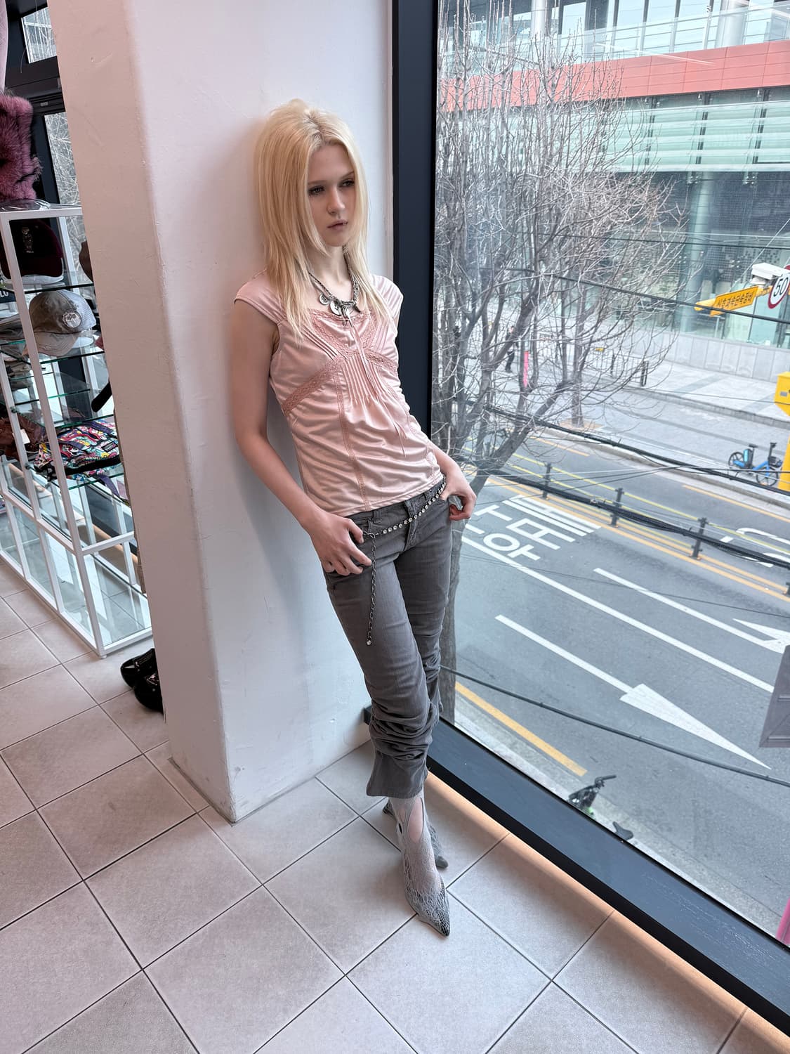 gray skinny jeans 상품이미지2