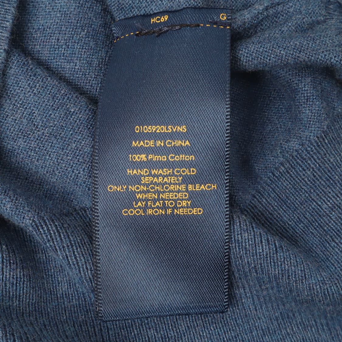 폴로 랄프로렌 다크블루 피마코튼 브이넥 니트 상품이미지9