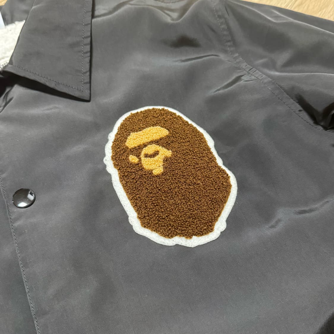 Bape 베이프 x 챔피온 스타디움 양털 쉐르파 코치 자켓 M 상품이미지4