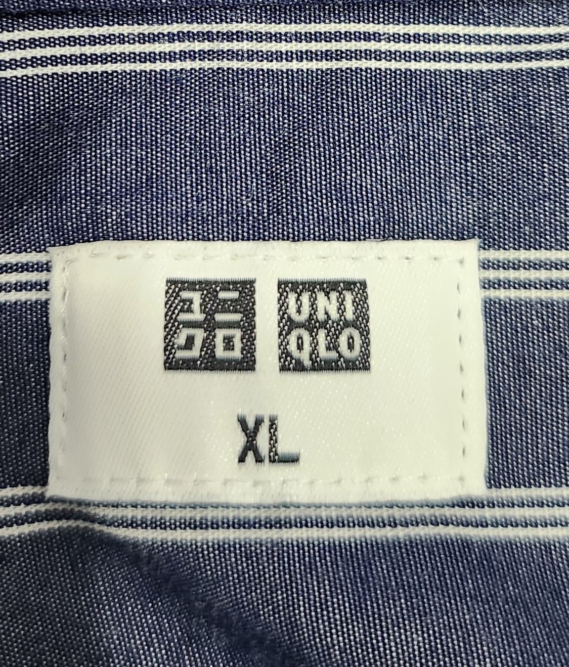 (새상품) 유니클로 스트라이프 셔츠 XL 상품이미지3