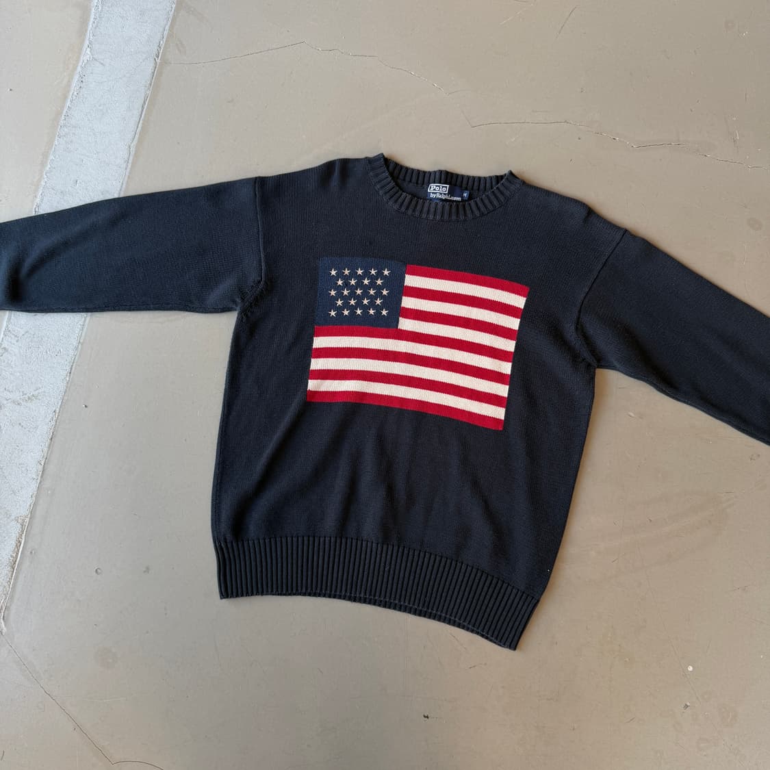 폴로 랄프로렌 성조기 니트 스웨터 상품이미지2