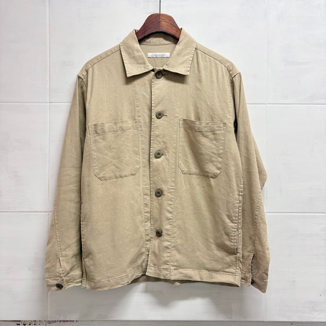 JOURNAL STANDARD 저널 스탠다드 린넨 워크 자켓 M  상품이미지1