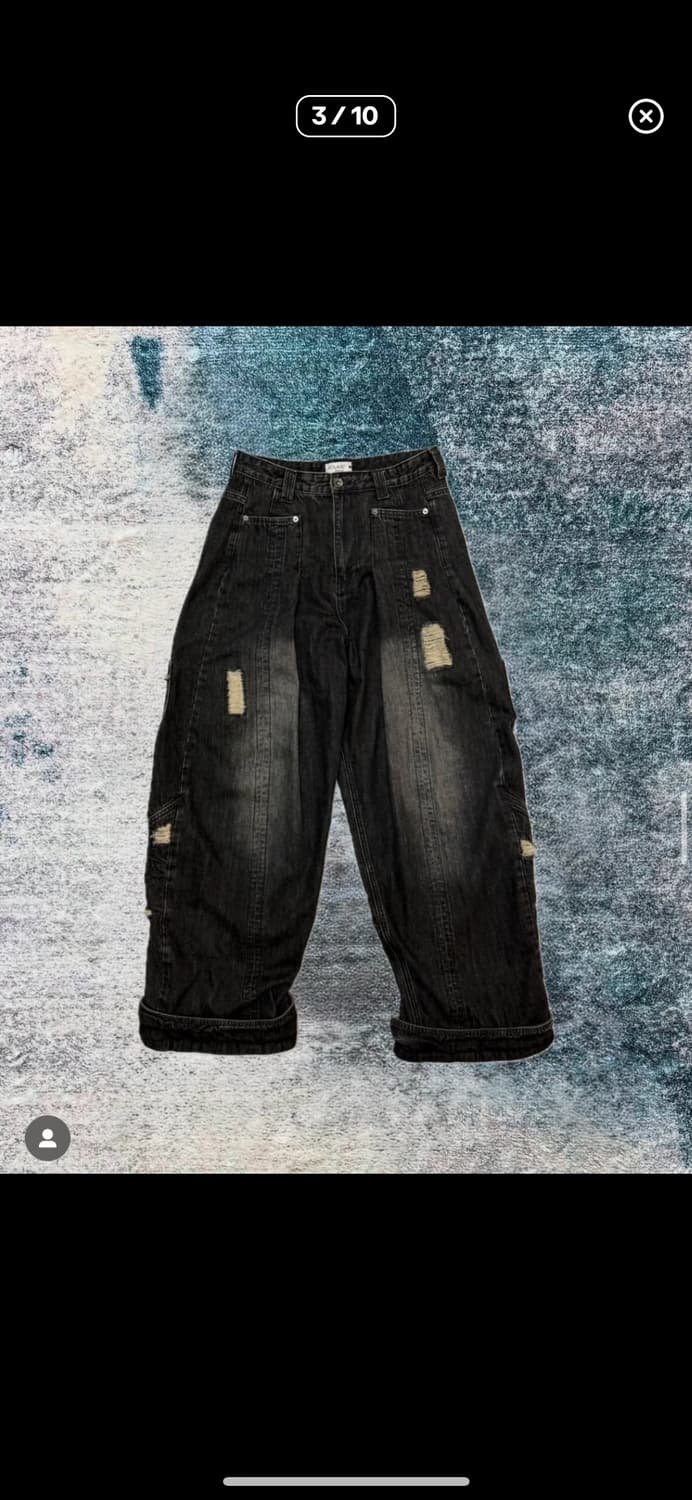 급처)Aesynctx SCAR WIDE PANTS L 상품이미지5