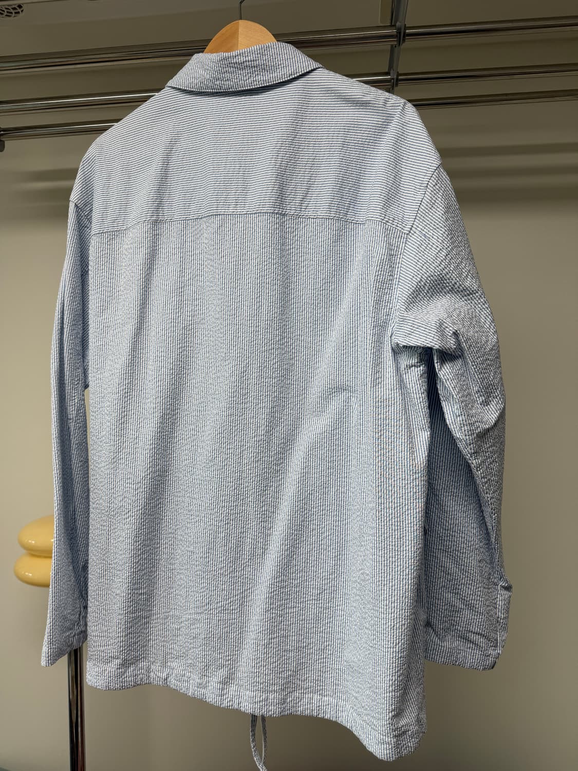 하이드아웃 시어서커 코치 자켓 블루 스트라이프 4사이즈 상품이미지2