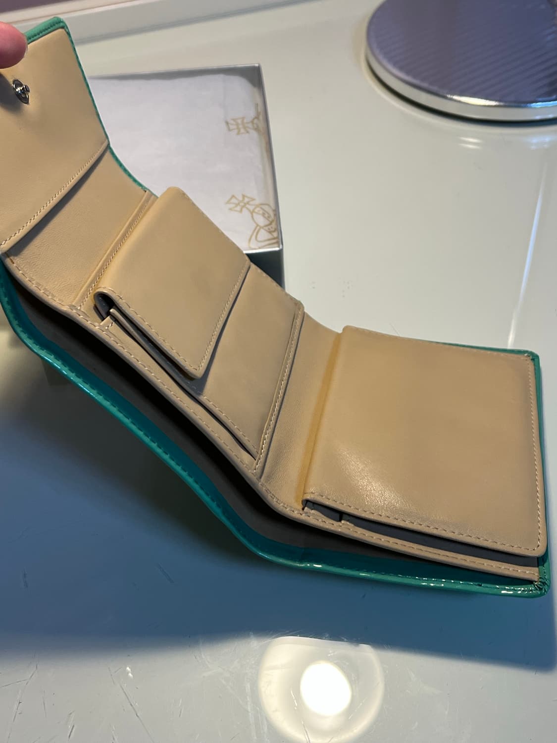 비비안 웨스트우드 민트 반지갑 상품이미지4