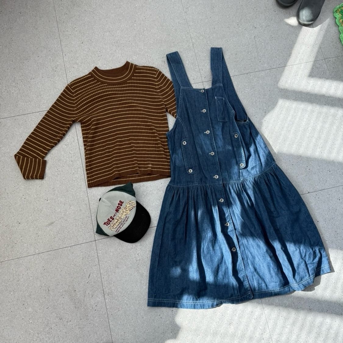 Japan denim onepiece 상품이미지1