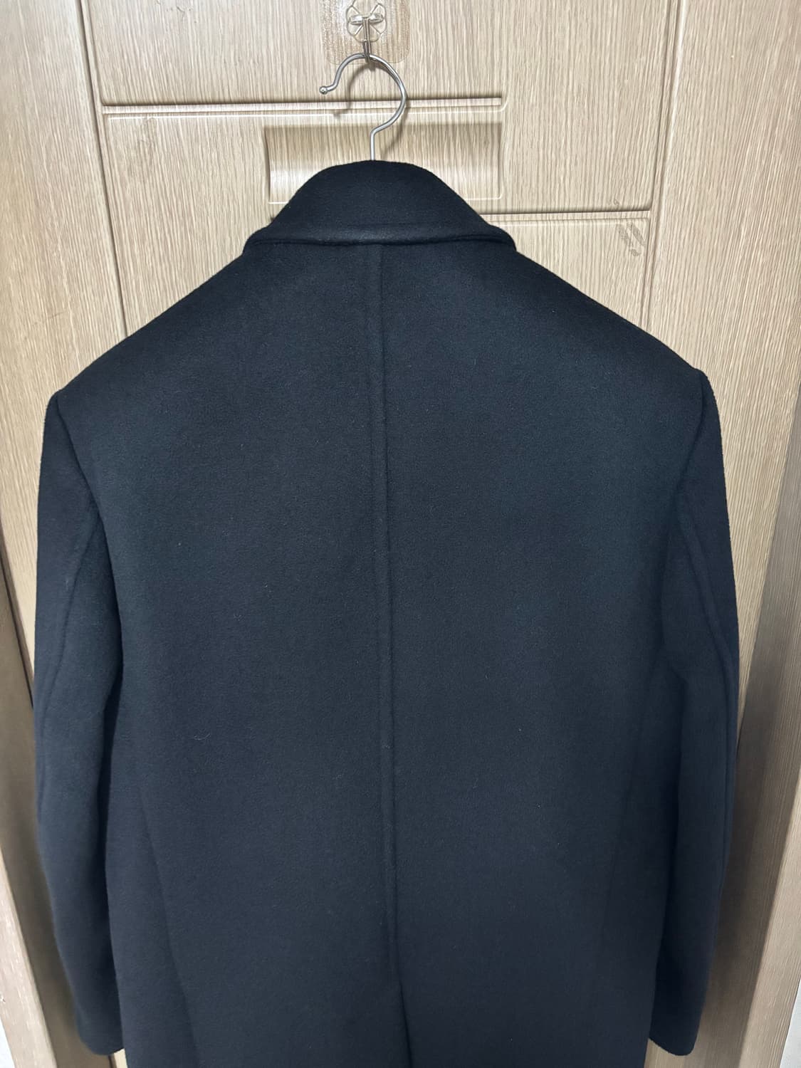 브라운야드 더블 브레스티드 코트 블랙 3사이즈 상품이미지5