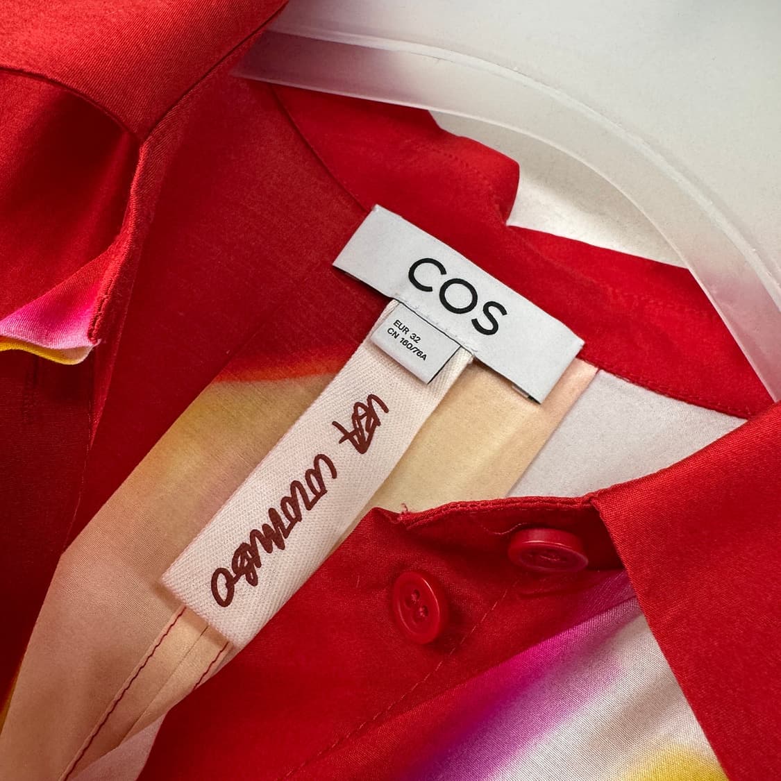 COS x 레아 콜롬보 패턴 롱 셔츠 드레스 상품이미지4