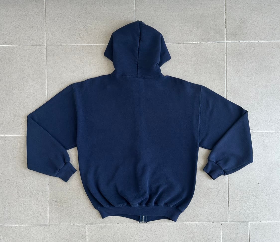 00s 빈티지 러셀 후드집업 네이비 M 상품이미지2