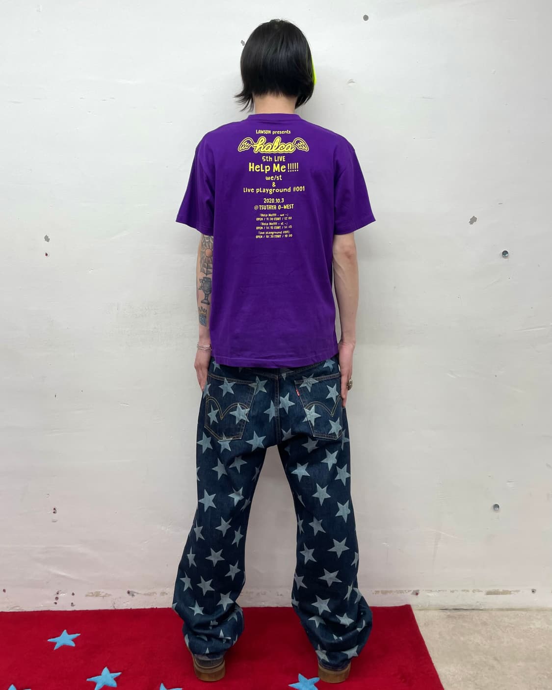 Halp Me Yellow Candy Purple T-shirt 상품이미지4
