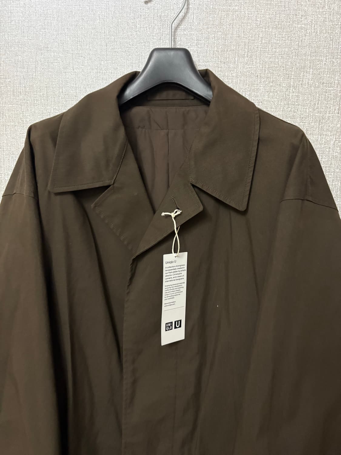 FW24 유니클로 U 오버사이즈 싱글브레스트 코트 상품이미지5