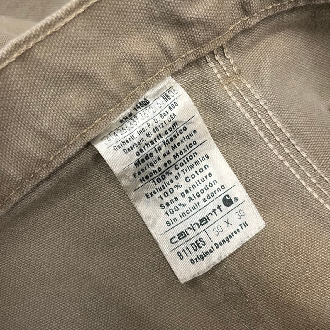 칼하트 B11 카펜터 팬츠 (29-30“) 상품이미지6