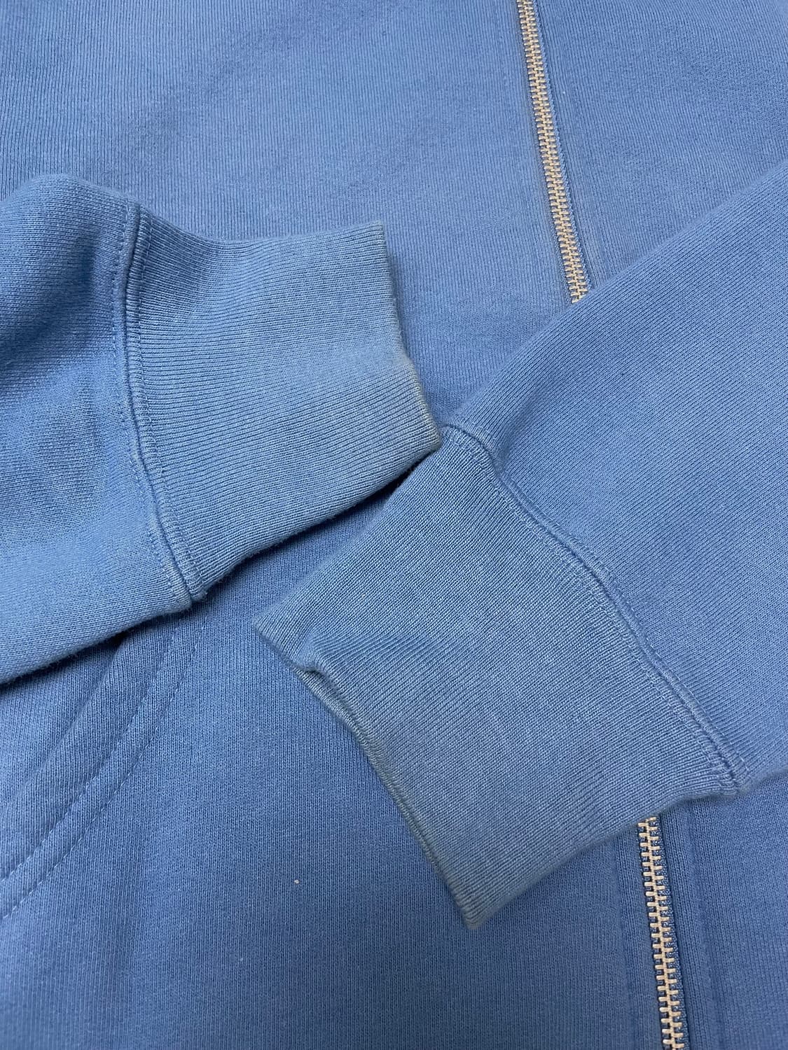 [L] 슈프림 스몰로고 후드집업 블루 상품이미지2