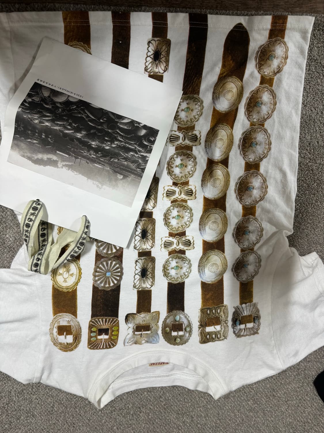 캐피탈 20 콘초 벨트 크루 반팔 티셔츠 xs 상품이미지2