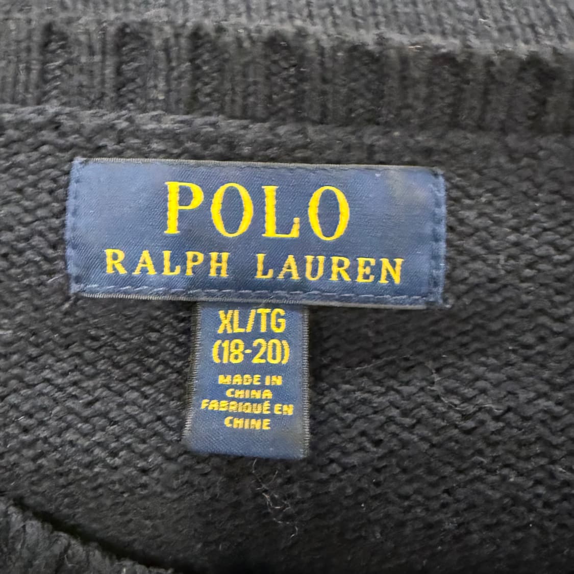 폴로 랄프로렌 한정판 레어 테디베어 네이비 스웨터 니트 상품이미지5