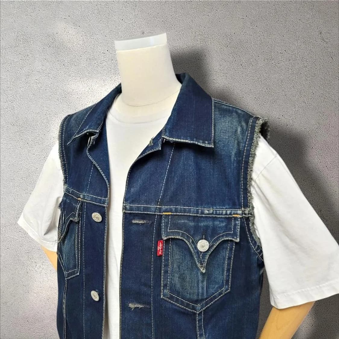 리바이스 00's 타입1 데님 베스트 PN8458 상품이미지2