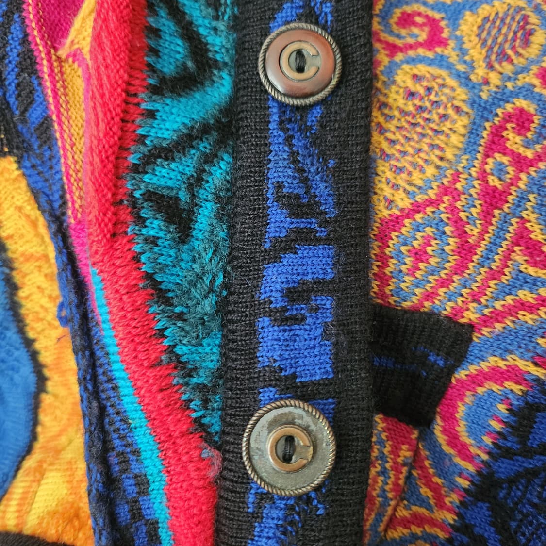 쿠지 Coogi 케이블 패턴 울 가디건 공용 빈티지 니트  상품이미지8