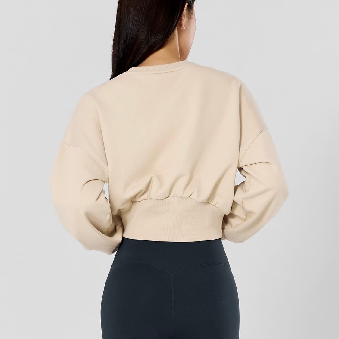 23FW 잭시믹스 와이드 밴딩 크롭 맨투맨 상품이미지2