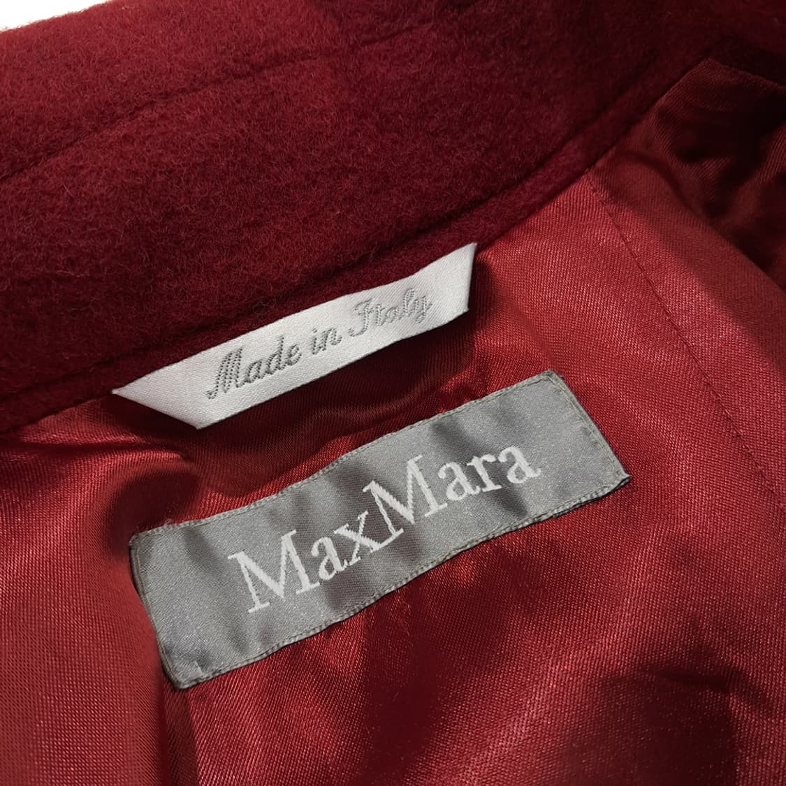 CN959W M 막스마라 레드 울 롱코트 상품이미지7