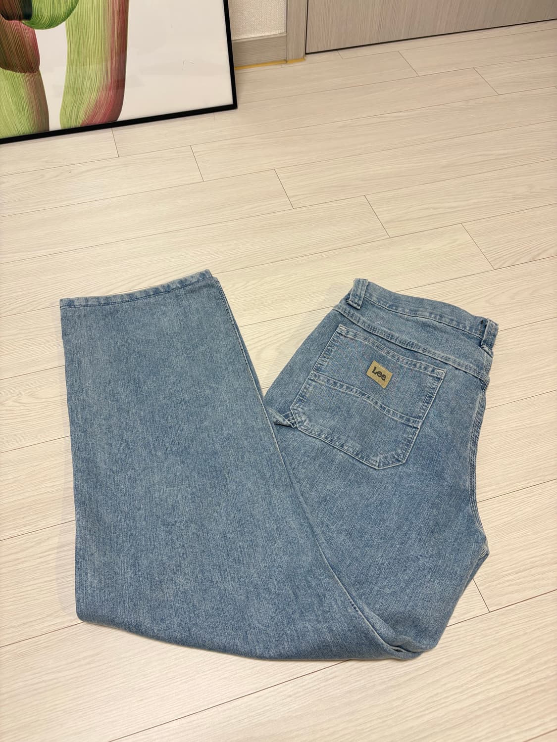 LEE 리 루즈핏 싱글니 덩가리 팬츠 연청 32사이즈 칼하트 상품이미지2