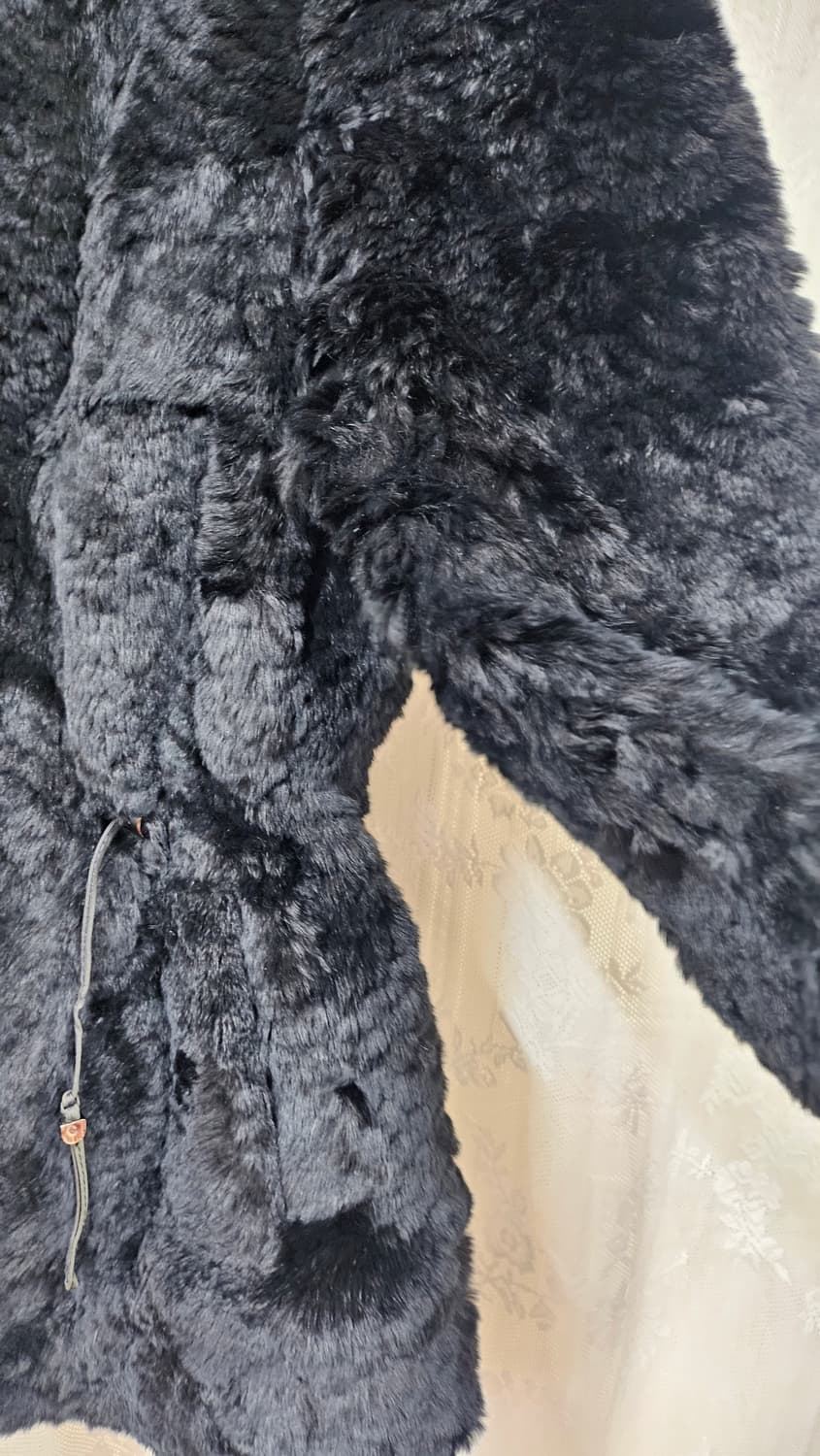 크레송 블랙 퍼 후드 자켓  상품이미지7