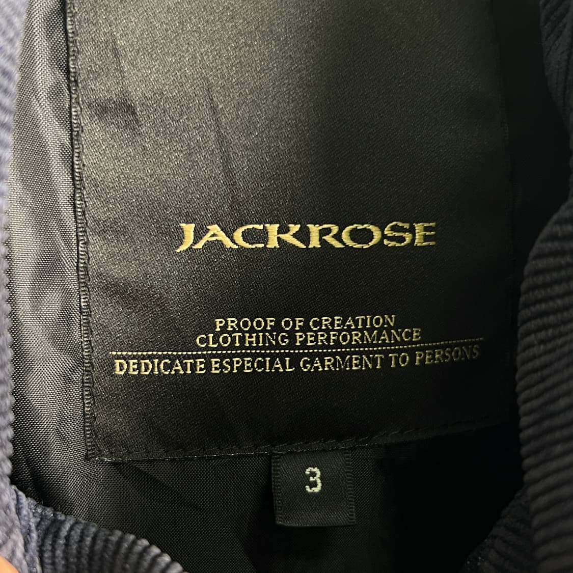 잭 로즈 인디고 데님 가죽 요크 다운 베스트 3 상품이미지3