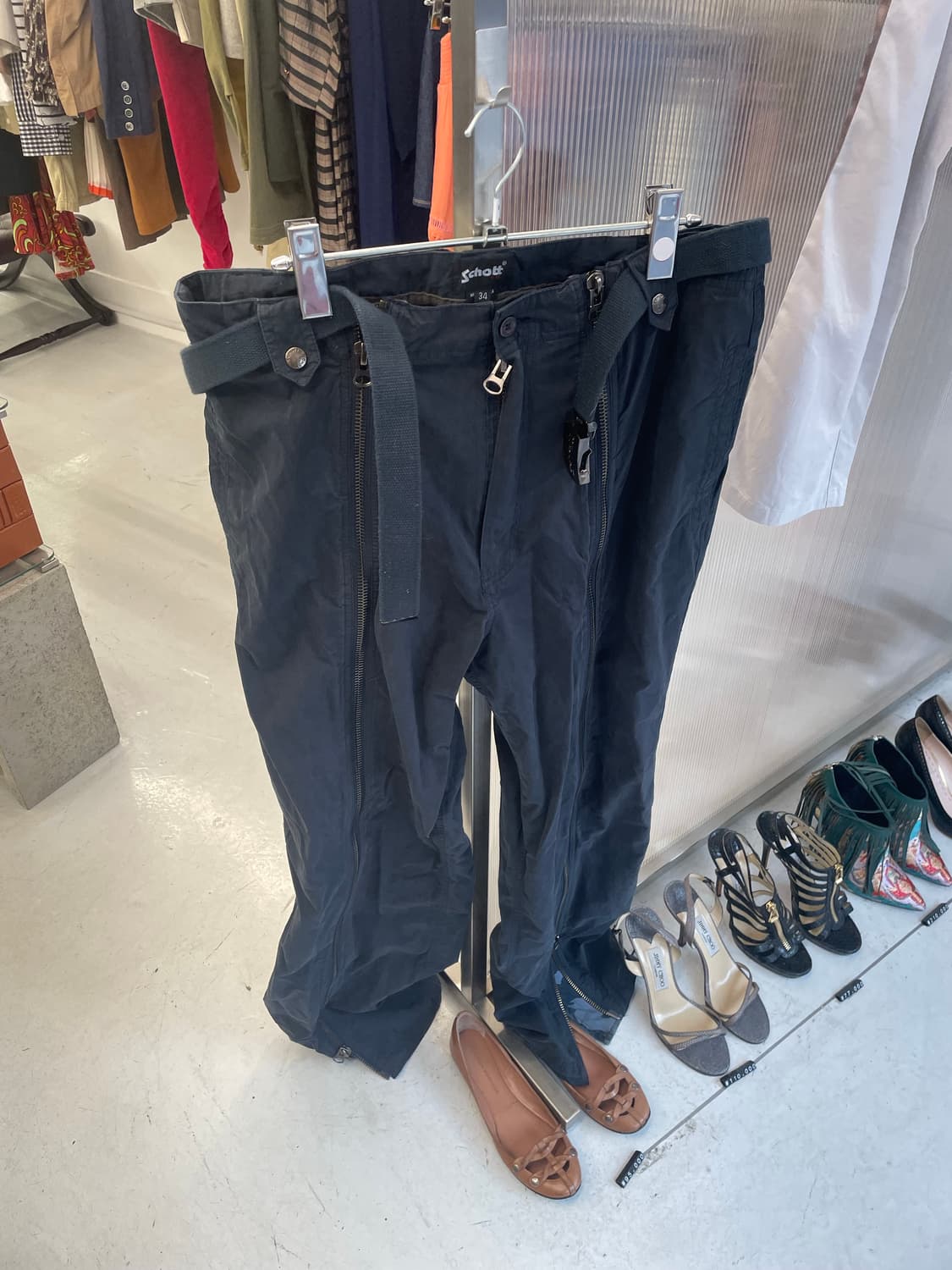 밀리터리 카모 프론트 풀지퍼 유틸리티 팬츠 상품이미지1