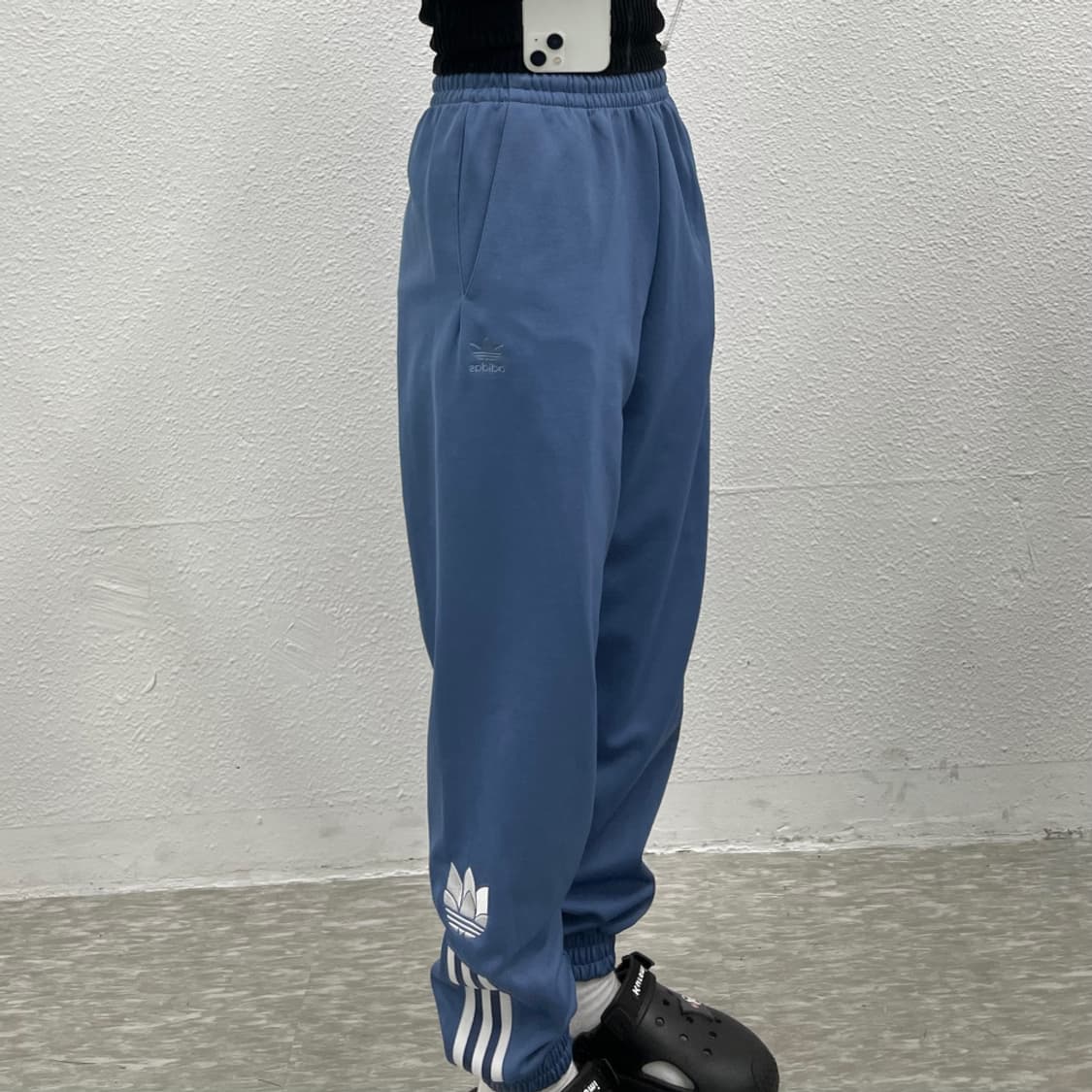 아디다스 뮤트블루 트랙 조거팬츠 S 상품이미지5