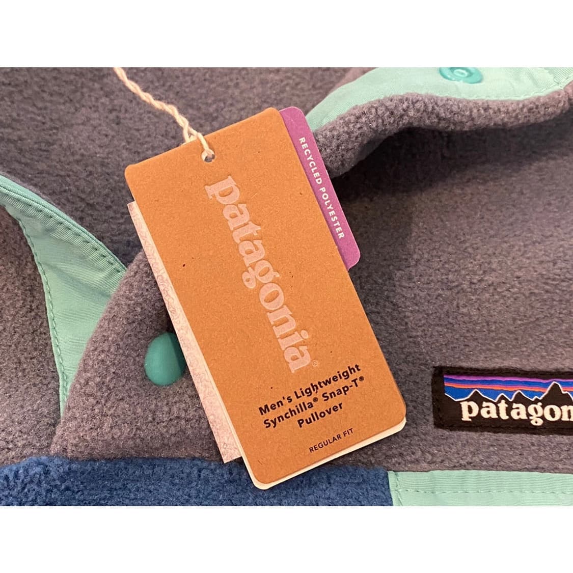 파타고니아 신칠라 스냅티 그레이블루 남2XL 빈티지 상품이미지4