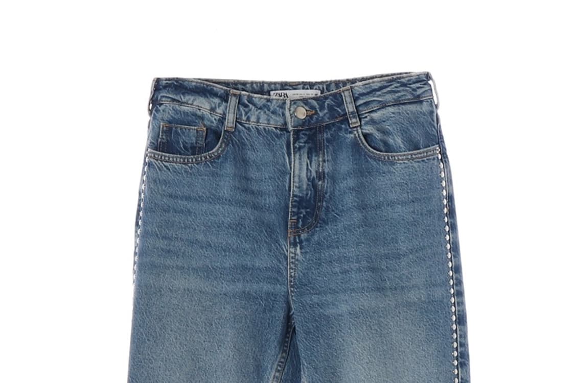 ZARA 연청 스트레이트 데님 팬츠 36 상품이미지3