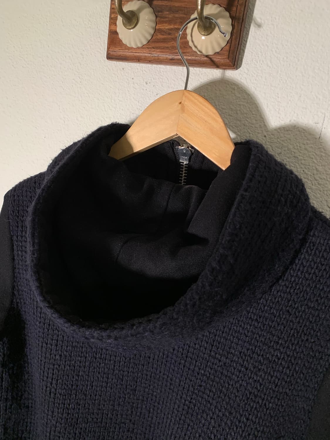 요지야마모토 y-3 니트 도킹 후드집업 상품이미지7