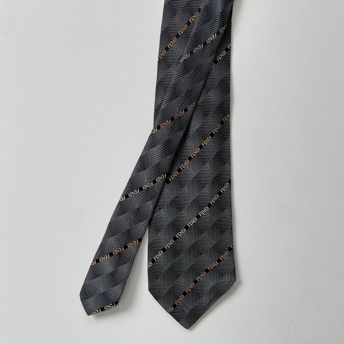 펜디(FENDI)  영문 모노그램 명품 정품 넥타이 상품이미지1