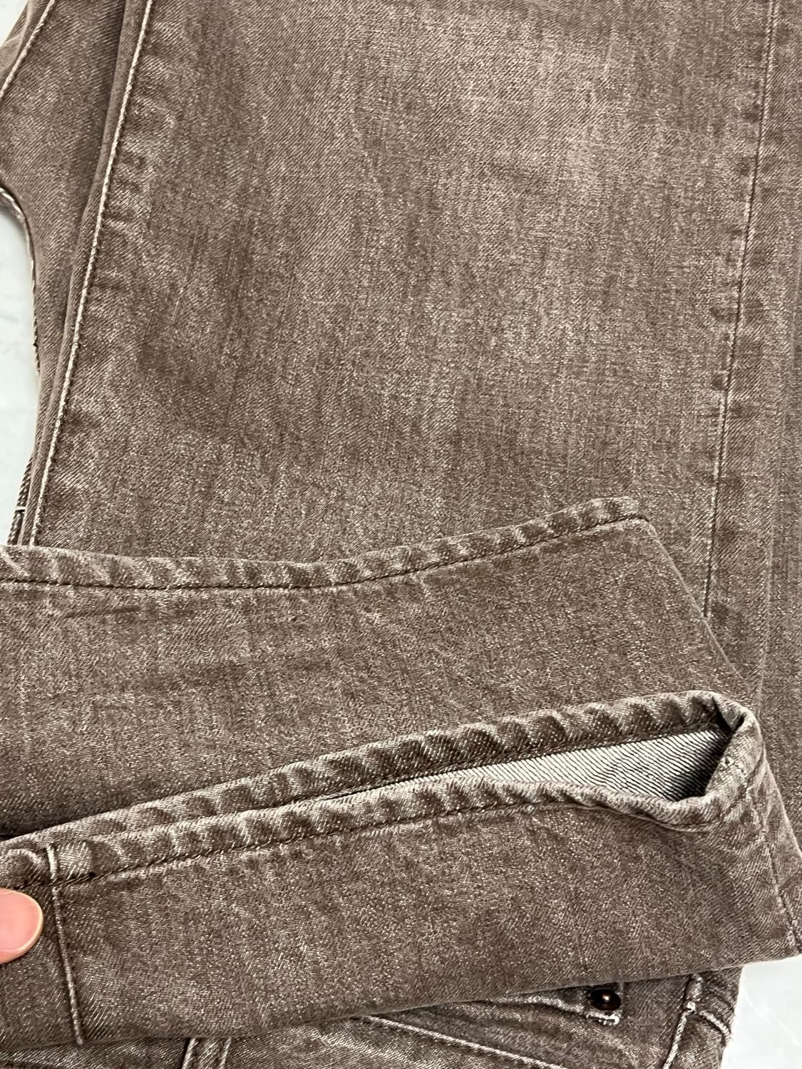 ham 5p 데님 팬츠 (브라운) 3 상품이미지6