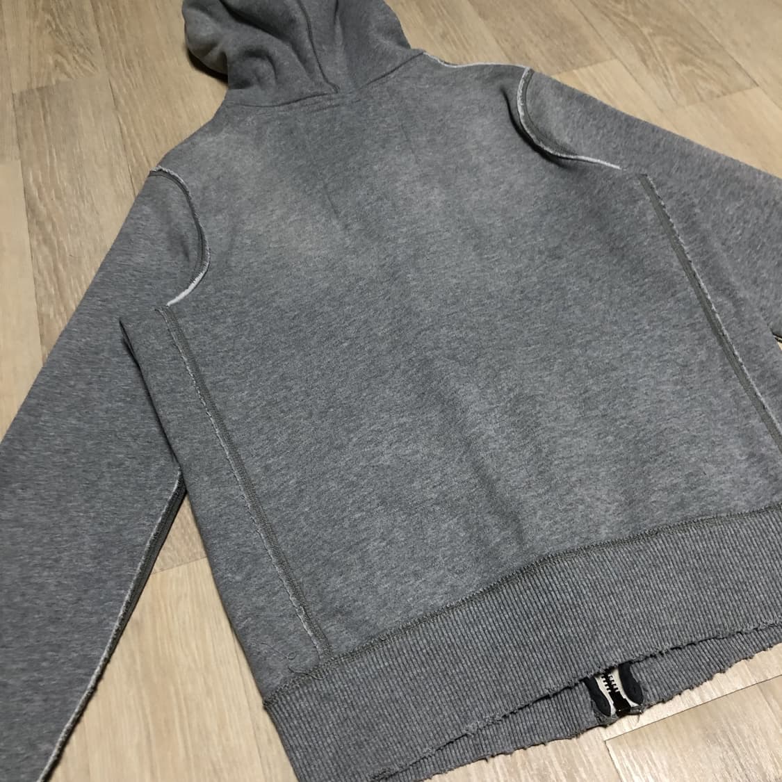 (머슬핏 M) 아베크롬비 Abercrombie Fitch 그레이 후드집업 상품이미지10