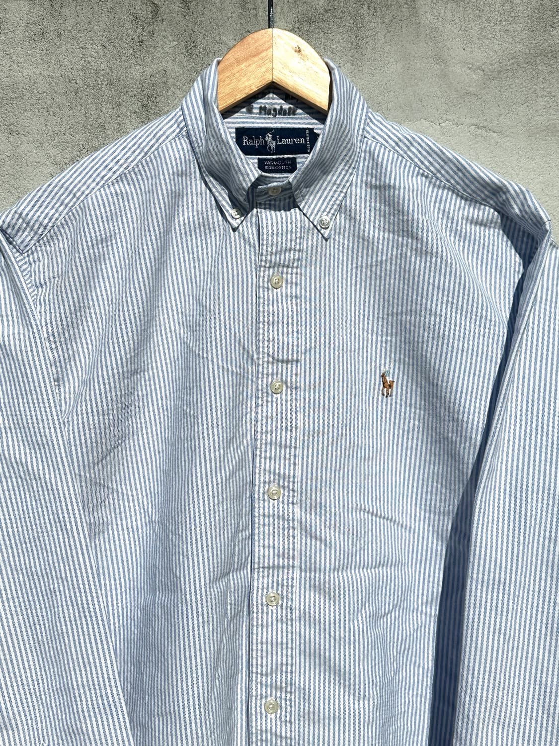 [2XL] 폴로 랄프로렌 하늘 캔디 스트라이프 옥스포드 셔츠 상품이미지2