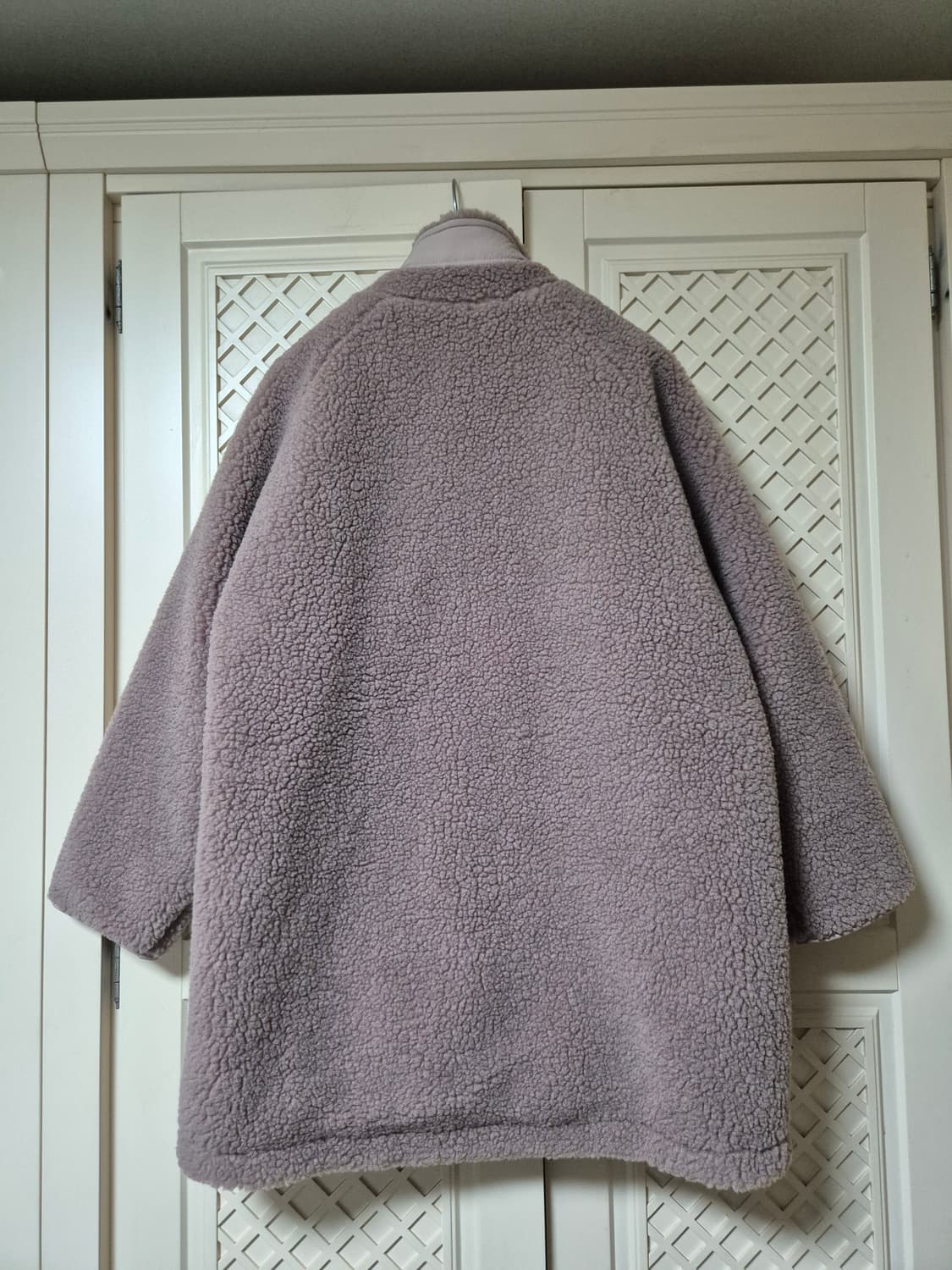 코벳블랑 체크 배색 후리스 점퍼 상품이미지2