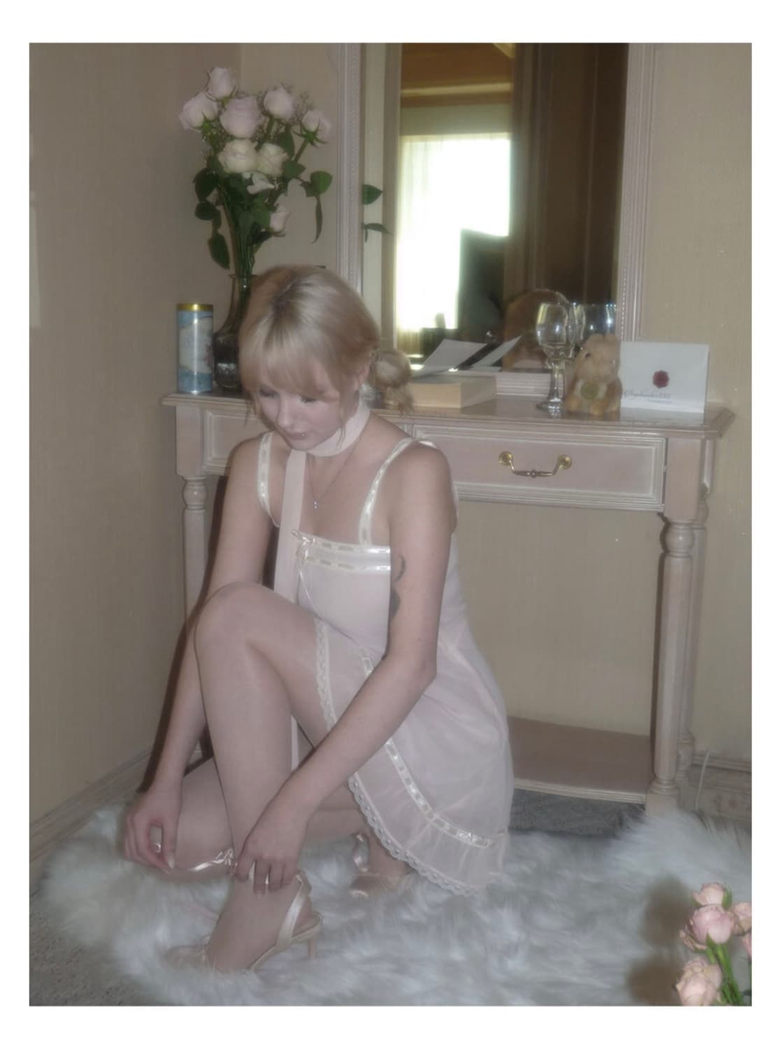 엔젤넘버555 페탈 레이스 드레스 히메갸루 상품이미지8