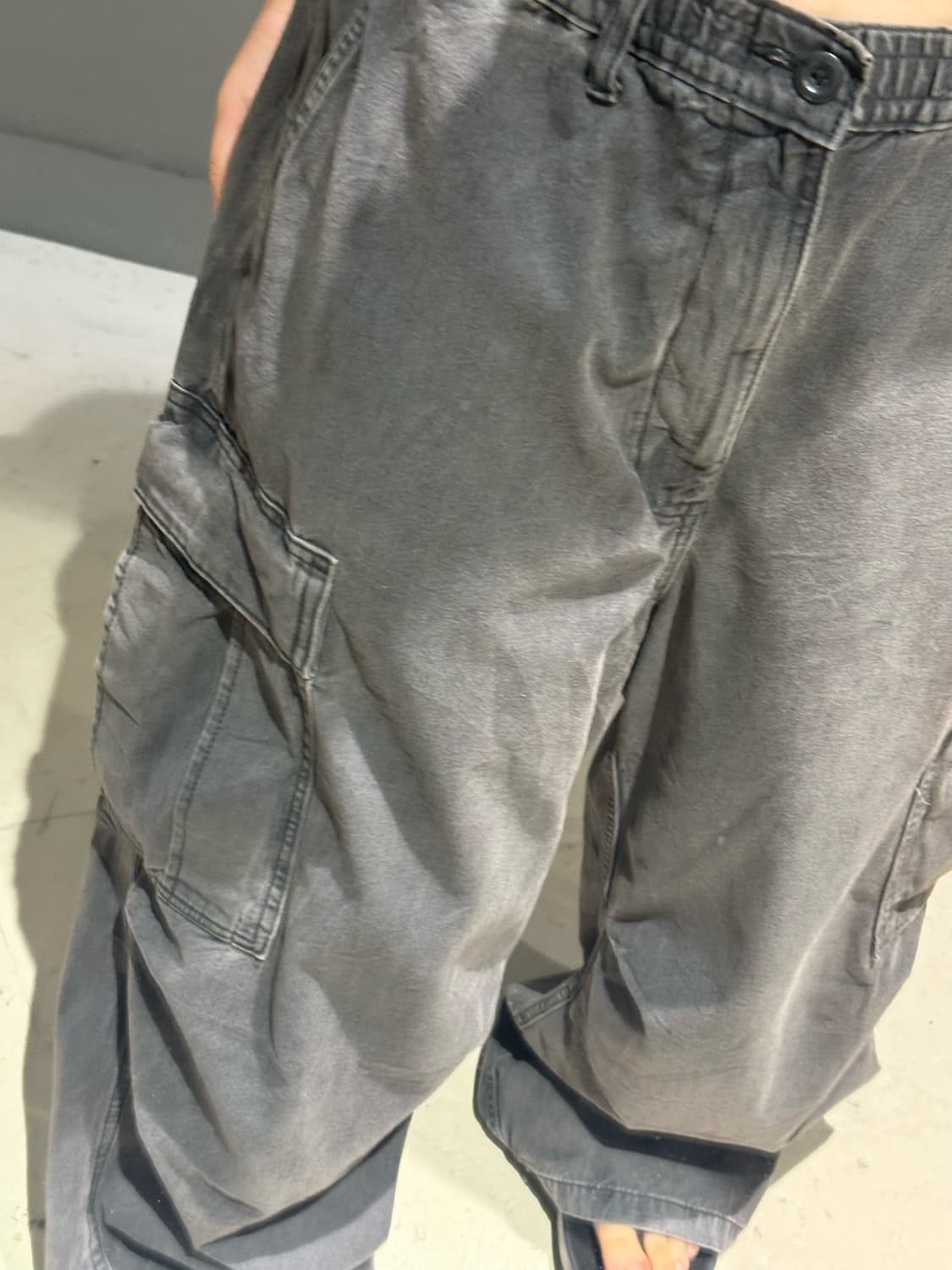 GU super-wide denim cargo pants 상품이미지2