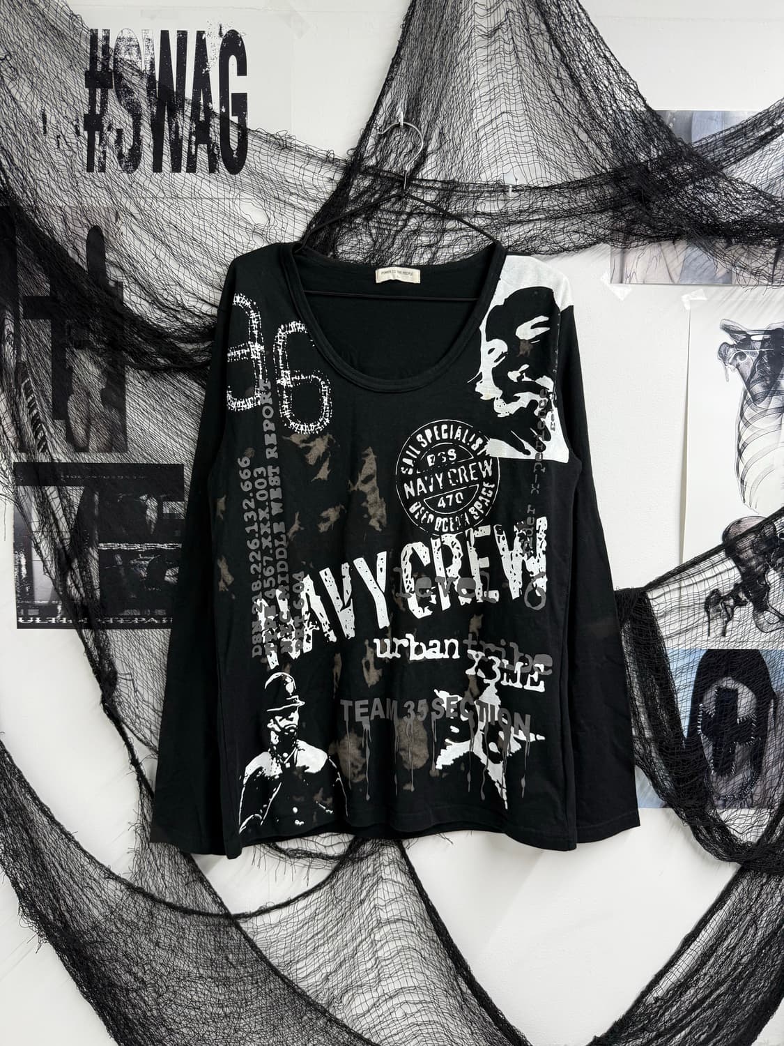 Grunge mood printing longsleeve 상품이미지2