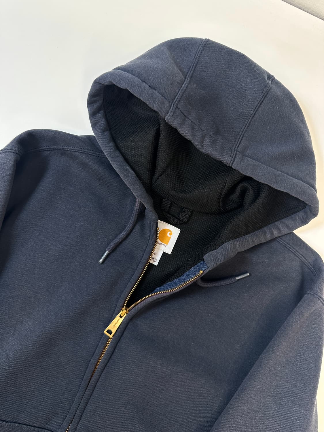 칼하트 레인 디펜더 써멀 후드집업 네이비 상품이미지4